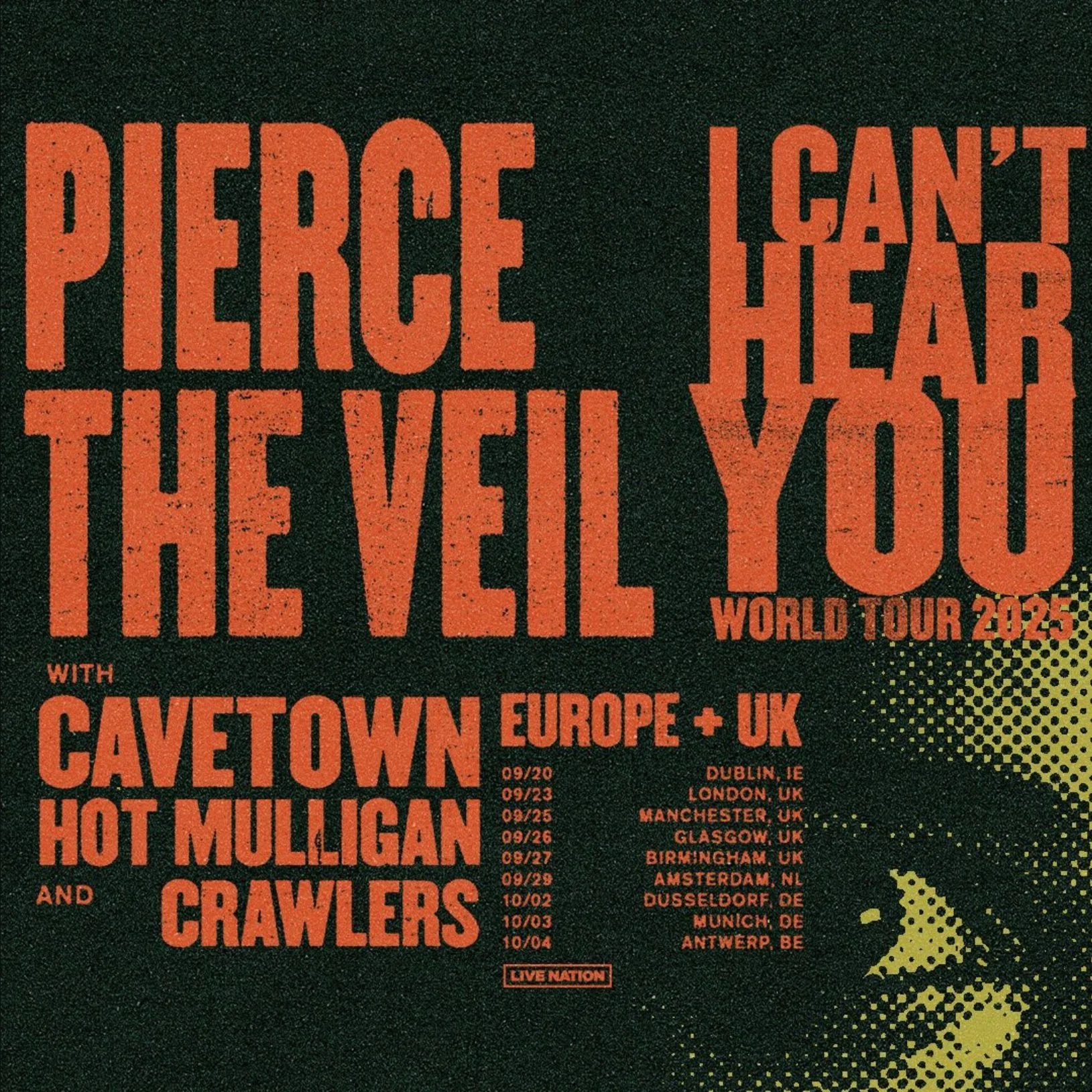 Pierce the Veil Announces I Can't Hear You World Tour — Off the